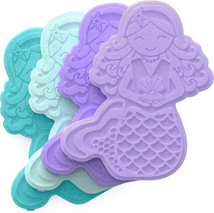 Set van 4 Dunne Herbruikbare Koelelementen voor Lunchtrommel en Koeltas - Glitter Design