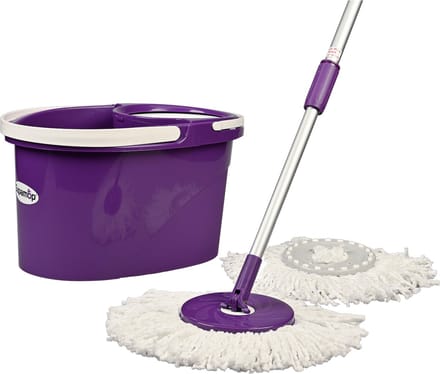 D&L Vloerwisser Supa Mop - Spinner Mop - Paars