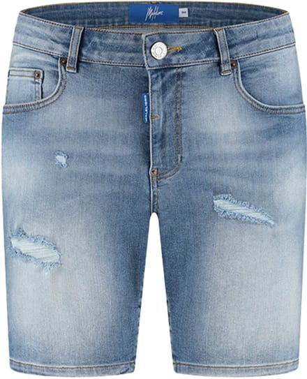 Malelions Washed Denim Short