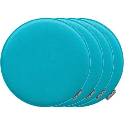 MAGMA 4 stoelkussens (Rond, Petrol)