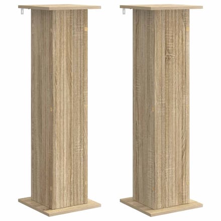vidaXL - Plantenstand - 2 - st - Sonoma - Eiken - 30,5 - x - 30 - x - 100,5 - cm