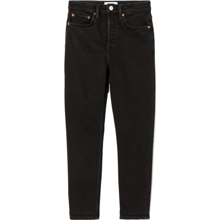 RE/DONE 90s High Rise Ankle Crop Noir Größe: 23 | Slim Jeans Outlet | Damen