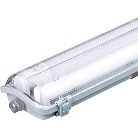 V-TAC VT-15022 LED Armaturen - Dubbele Buis 2 x 20W - IP65 Waterdicht - Wit - 3400 Lumen - 6500K - 150cm