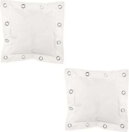 Bokszak Set - Stootkussen Wandmontage - Boksen Trainen - Duurzaam Canvas - 40x40x3CM - Wit