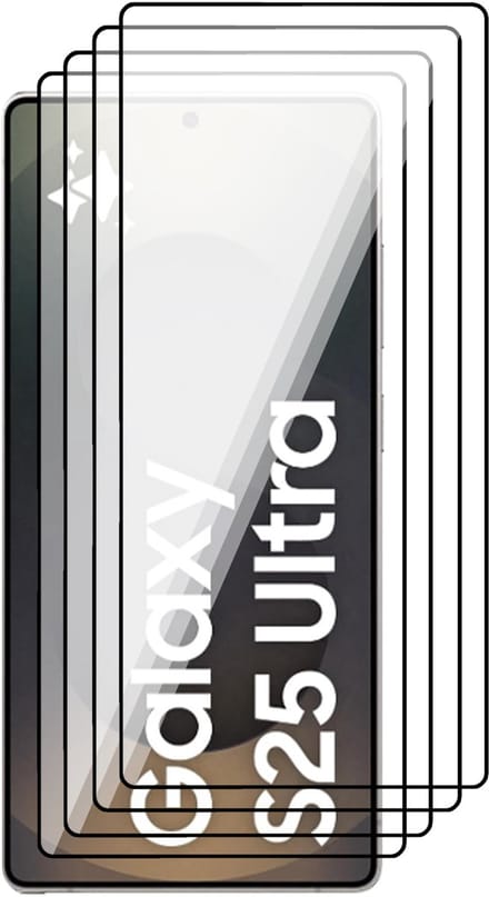 Screenprotector geschikt voor Samsung Galaxy S25 Ultra - 4x Glas Screen Protector