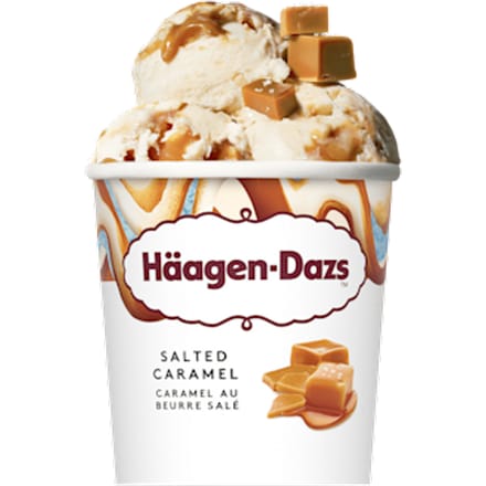Salted caramel roomijs