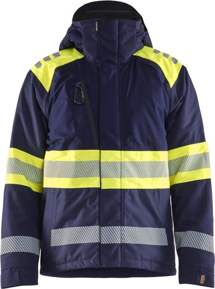 Blaklader 4480-1977 Winterjas High Vis - Marine/High Vis Geel - M