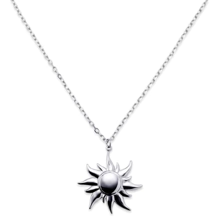 Pearlmania | Solar Burst ketting met hanger van roestvrij staal