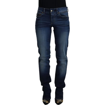 Just Cavalli Blauwe Katoenen Casual Denim Jeans voor Dames