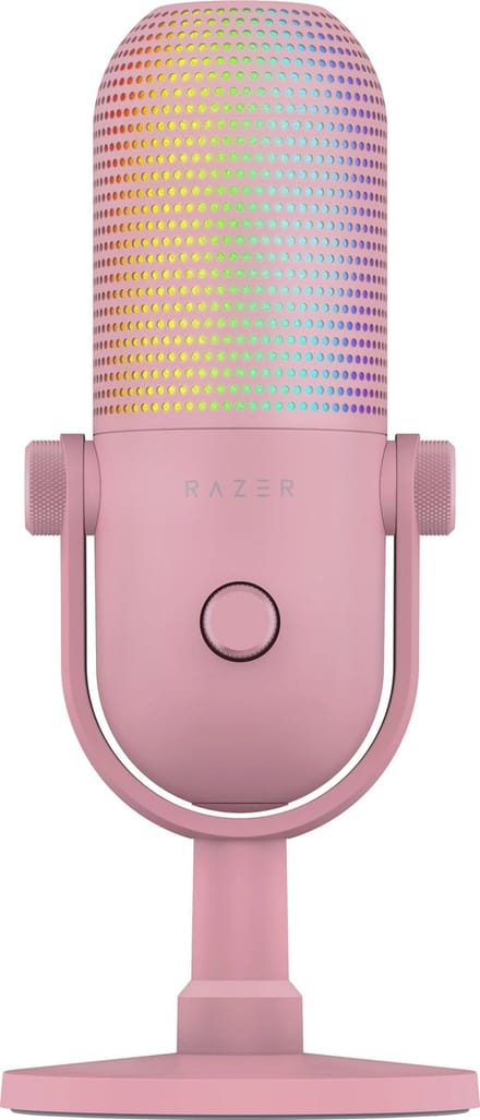 Razer Seiren V3 Chroma - USB Gaming Microfoon - Ruisonderdrukking - RGB - PC - Roze/Quartz