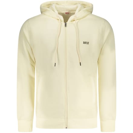 Rifle Witte Katoenen Hoodie Sweatshirt voor Mannen