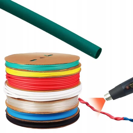 Rosfix Krimpkous 3,5mm - Dunwandig 2:1 Krimpverhouding - Groen 1m - Temperatuur -30–125°C