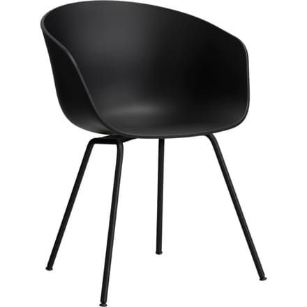 HAY About a Chair AAC 26 - black 2.0 - zwart - Standaard glijders kunststof