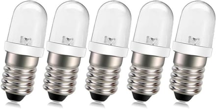 LED Schroeflampen - Mini Gloeilampen - Decoratieve Verlichting - Energiezuinig - 5 stuks - Wit