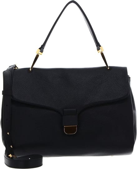 COCCINELLE Leren Schoudertas Soft Handbag Noir Zwart