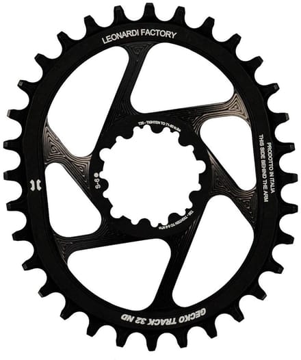 Leonardi Racing Gecko Track Sram Gxp S6 Ovaal Kettingblad Zwart 32t