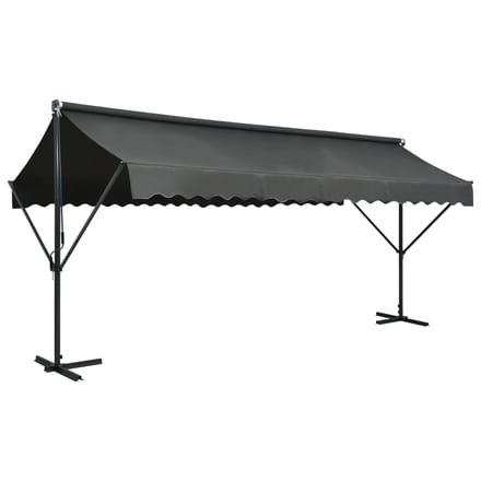 vidaXL - Luifel - vrijstaand - 500x300 - cm - antraciet