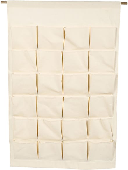 Hangende organiser, H: 93 cm, B: 60 cm, licht naturel, 1 stuk