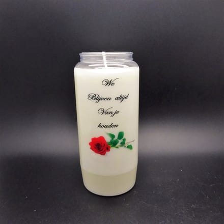 Noveenkaars Spreuk 013 - 6 dagen brander (5 stuks)