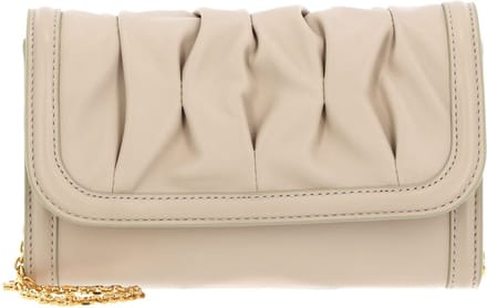 COCCINELLE Leren Schoudertas Koppeling Coccinellewyrna Goodie Handbag Silk Wit