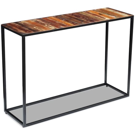 vidaXL - Wandtafel - 110x35x76 - cm - massief - gerecycled - hout