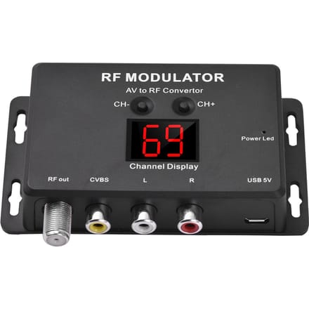 Modulateur RF M60 Convertisseur AV vers RF noir