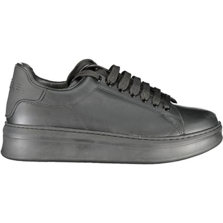 Gaelle Paris Zwarte Polyurethaan Heren Sneaker
