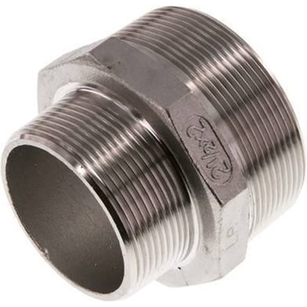 R 2 1/2'' x R 2'' RVS Borstnippel 16 Bar - FL2S-M-SH-212R-200R