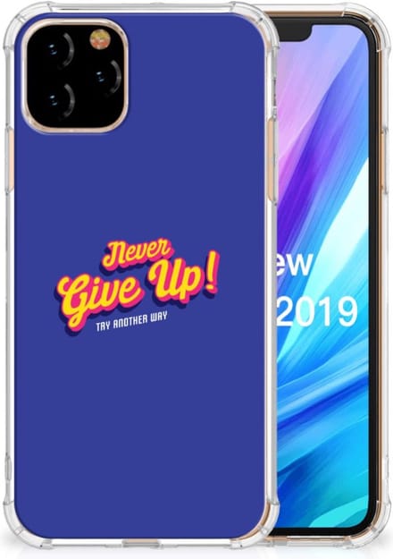 Apple iPhone 11 Pro Telefoonhoesje met tekst Never Give Up