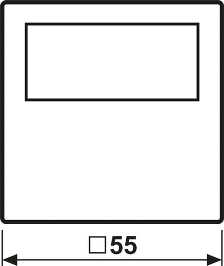 JUNG A/AS500 timer standaard met display - zwart (A 1750 D SW)