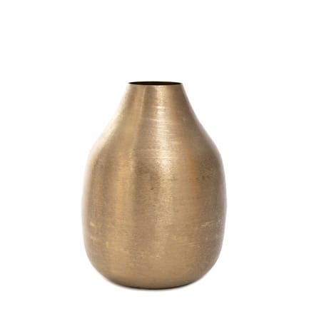 HOMLA - Vase - GIRONA - 15x15x21 cm - metaal goud