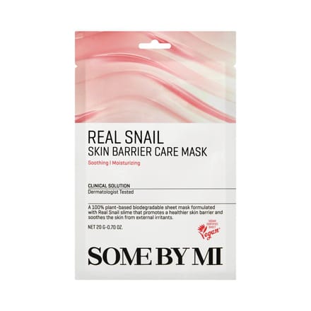 Real Snail, Huidbarrièreverzorging Schoonheidsmasker, 1 vel, 20G(0.70Oz) white