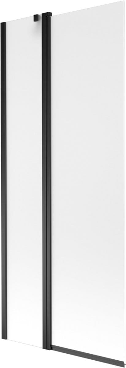 Mexen Flip badwand 2-delig 80 x 150 , mat, zwart - 894-080-101-70-30