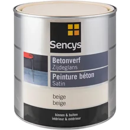 Sencys Betonverf Zijdeglans Beige 2,5l