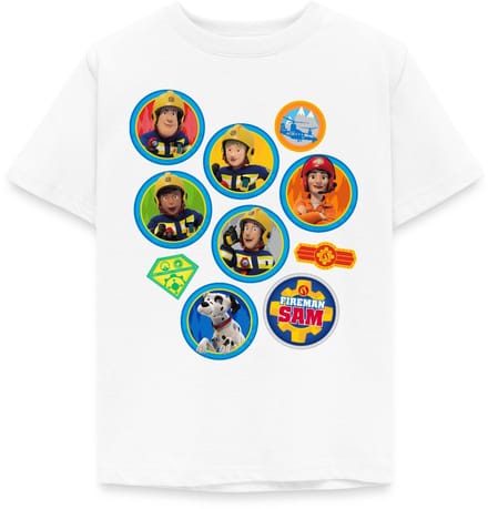 Brandweerman Sam™ Brandweer Team Embleem Ontwerp T-Shirt Kinderen