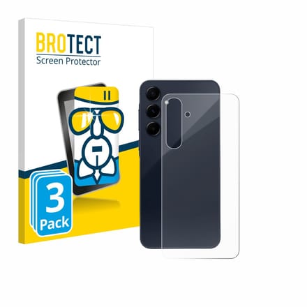 Screenprotector 3 Stuks voor Samsung Galaxy A55 5G (Achterkant) Beschermglas transparant