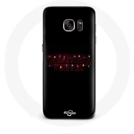 Coque pour Samsung Galaxy S6 Stranger Things Affiche Logo Joyeux noël
