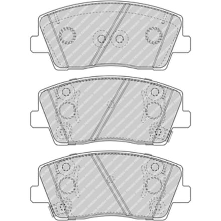 Remblokset FERODO FDB5045, voor