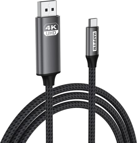 USB C naar DisplayPort Kabel 1m – 4K 60Hz – Zwart