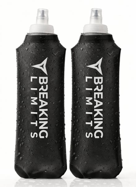 Breaking Limits Soft Flask 500 ML - 2 Stuks - Opvouwbare Waterfles - Flexibel & Compact - Drinkfles Hardlopen