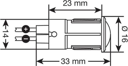 LED knipperlicht rood 12/24V