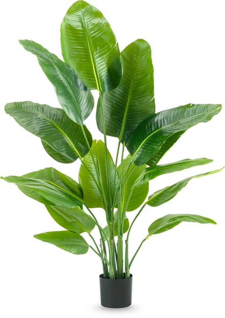 Easyplants | Kunstplant Strelitzia Real Touch Deluxe 150 cm | Zijde | Strelitzia | Groen
