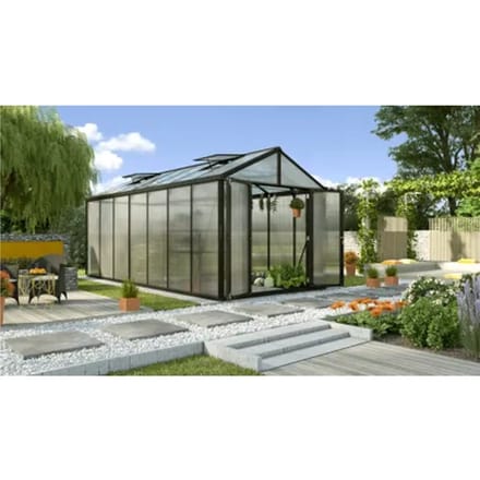 Vitavia Tuinkas Zeus Comfort 13800 - Polycarbonaat 10mm - Zwart - 258x540x250cm