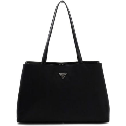 GUESS schoudertas Follie Tri Compartment Tote Black zwart