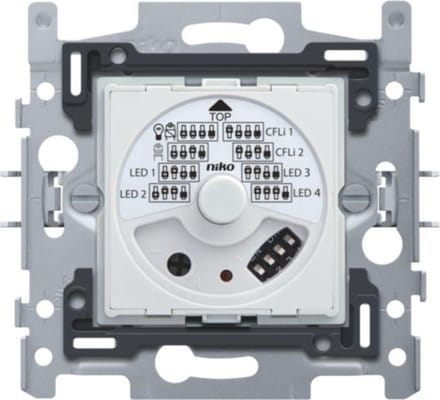 Niko - Sokkel draaiknopdimmer universeel 5-325W 3-DRAADS - 310-01900