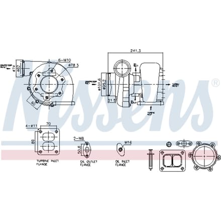 Supercharger, drukvulling NISSENS 93597
