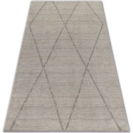 Kleden Rugsx Tapijt SOFT 8033 RUIT , ETNO crème 80x150 cm