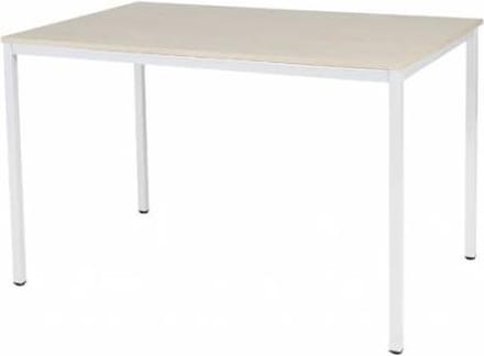 Bureautafel - Domino Basic 120x80 Eiken - wit frame