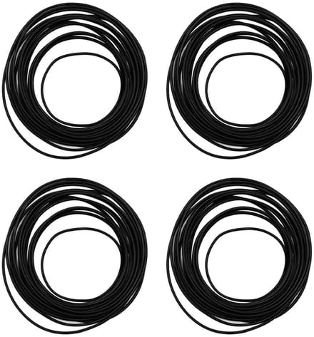 4-Pack Waterdichte O-Ringen voor Horloge Achterdeksels - Elastische Rubber Gasket Set voor Horloge Reparatie Accessoires