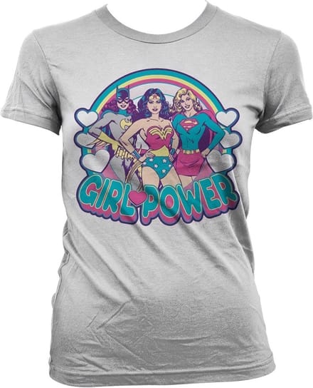 DC Comics Girlpower Girly T-shirt voor dames, witite